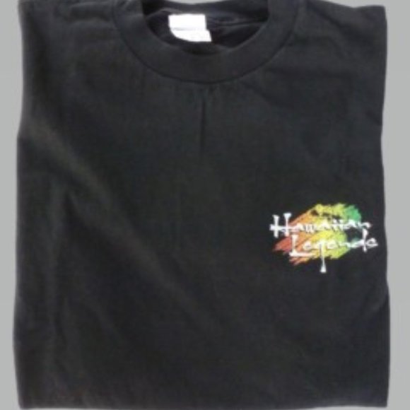 Alstyle M Black Hawaiian Legends Graphic Tee - Picture 1 of 6